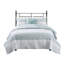 Ensemble de courtepointe 4 pièces Seersucker pour très grand / très grand lit avec coussin décoratif - Design à motif floral-122455714-122455715