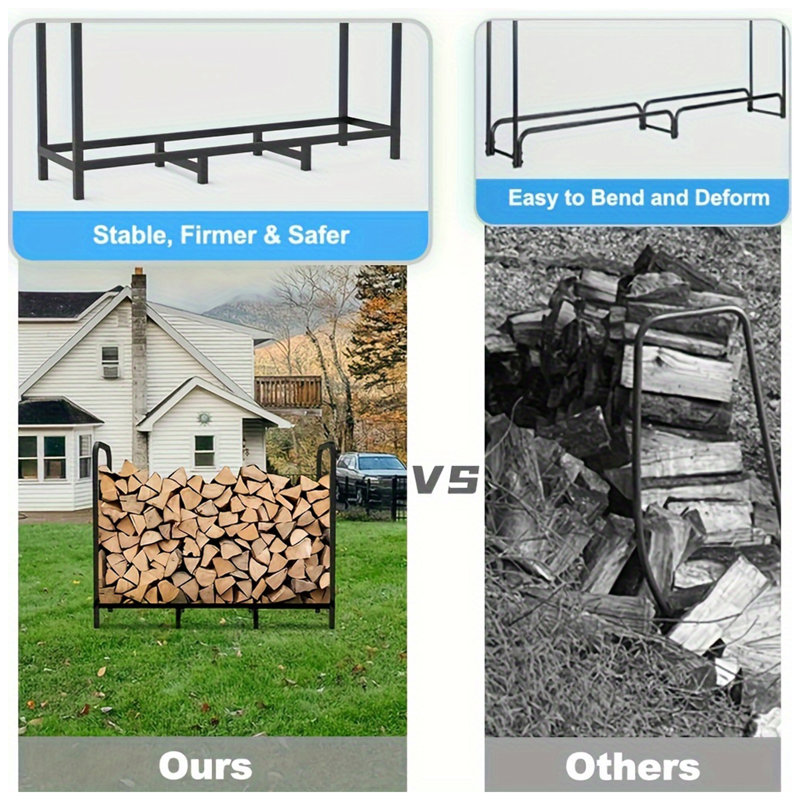 122cm W Metal Log Rack