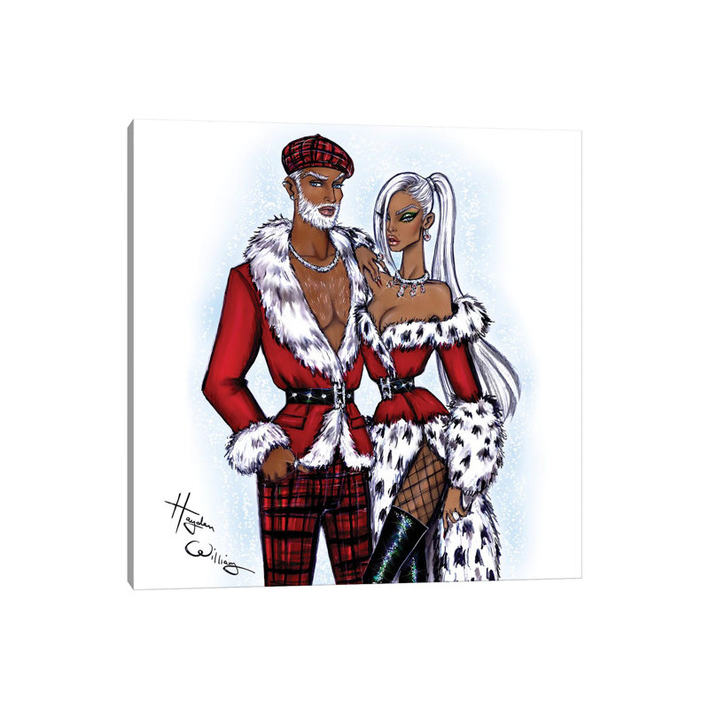 M. et Mme Noël, H 12 po x l 12 po x P 0,75 po
