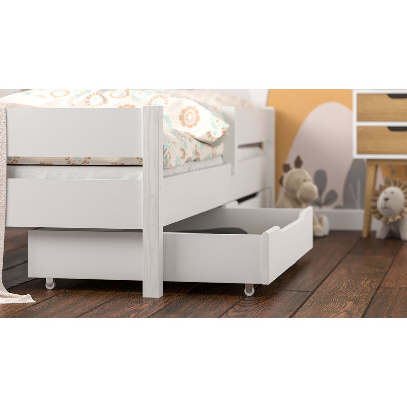 Winding Cot Bed / Toddler (70 X 140cm) Standard with Storage Included