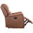 Emony 37" Wide Modern Vegan Leather Manual Recliner Chair with Built-in Cup Holder-94552450