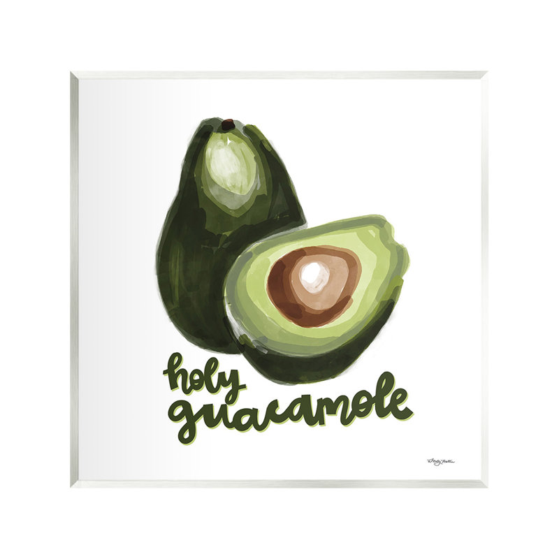 Holy Guacamole Avocado MDF Wood Kitchen Wall Plaque