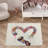 Soft Non-Woven Printed Rug Featuring an Intricate Botanical and Abstract Geometric Design Ideal for Infusing a Touch of Elegance into Any Living Space-114334502
