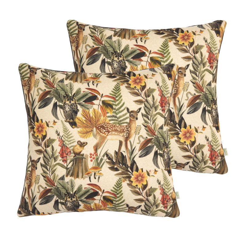 Floral Square Throw Cushion