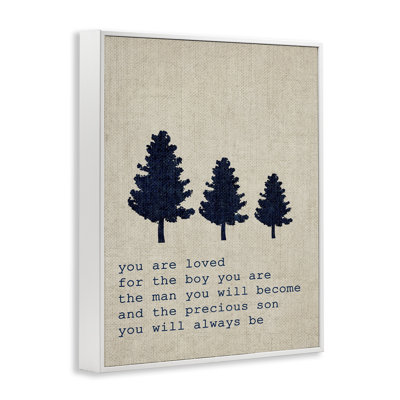 «You Are Loved Son Trees», art textuel