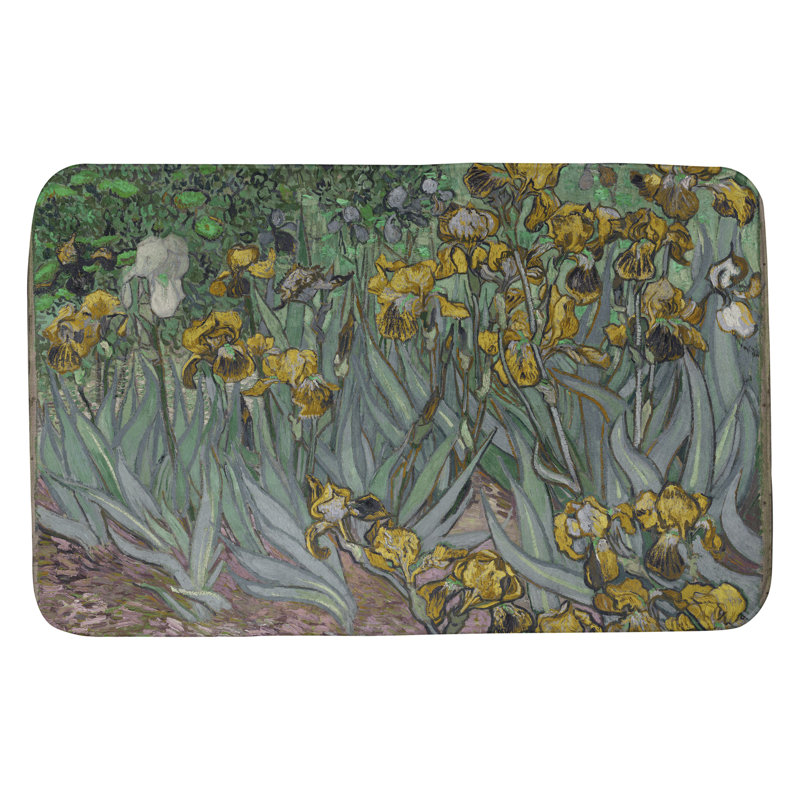 Tapis pour salle de bain Kandiyohi, l 17 po x L 24 po, Jaune