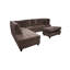 Canapé modulaire en L avec repose-pieds 3 pièces Carleah-87941142-87941144