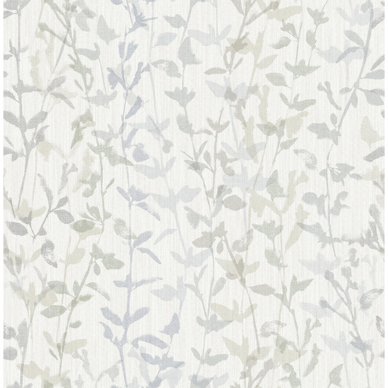 Rouleau de papier peint l 33 pi x l 20,5 po floral trail Thea, Gris