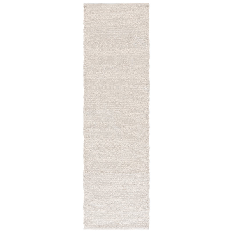 Tapis ivoire recyclé Brimfield, Tapis de couloir 2 pi 3 po x 8 pi
