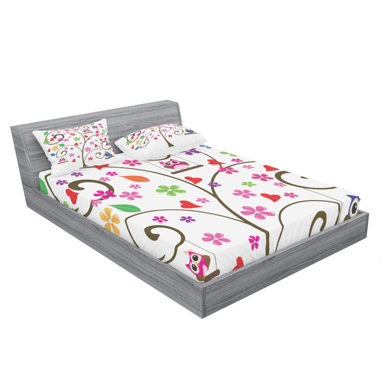 Microfiber Sheet Set, Queen Sheet Set with Fitted Sheet
