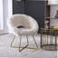 Chaise d'appoint rembourrée en fausse fourrure Slatina-871211499