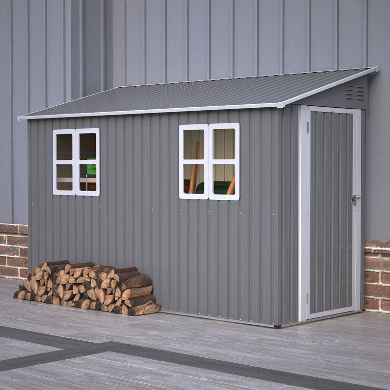 4x10 Ft Shed With 2 Windows