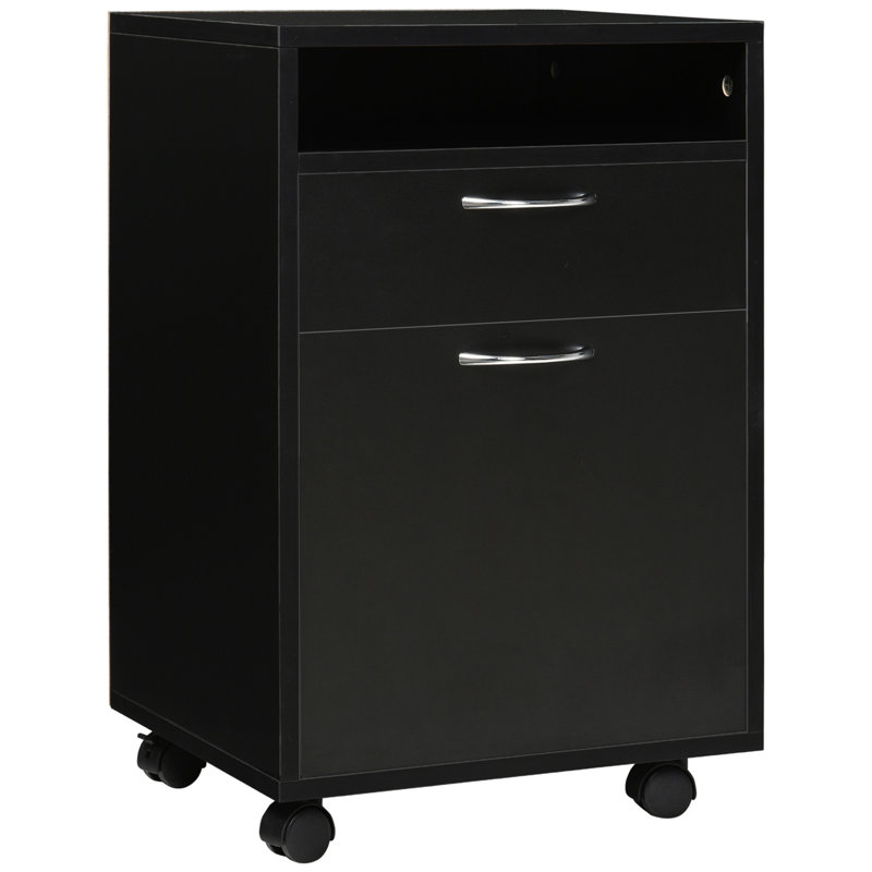 Armoire de rangement pour bureau personnel, Noir
