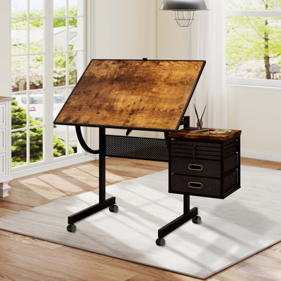 1500 pieces Jigsaw Puzzle metal Table board for adults gift with 4 trays, 2 Storage drawers and 4 wheels (black)