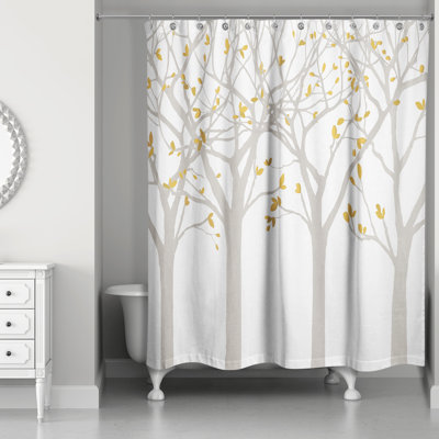 Rideau de douche simple à motif floral TwoSell