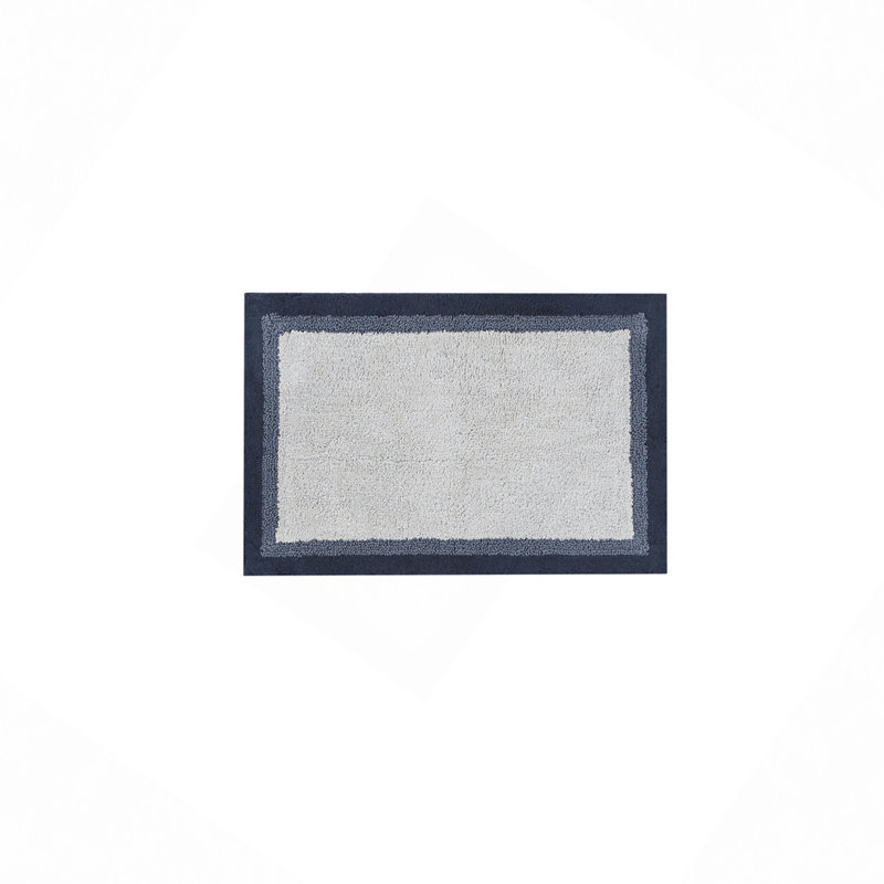 Cotton Tufted Bath Rug, Blue, Single - 30" L x 20" W