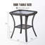 Ensemble de chaises et de table d'appoint pivotantes d'extérieur Jenesys - Durable, confortable pour les patios et les cours arrière-440889605
