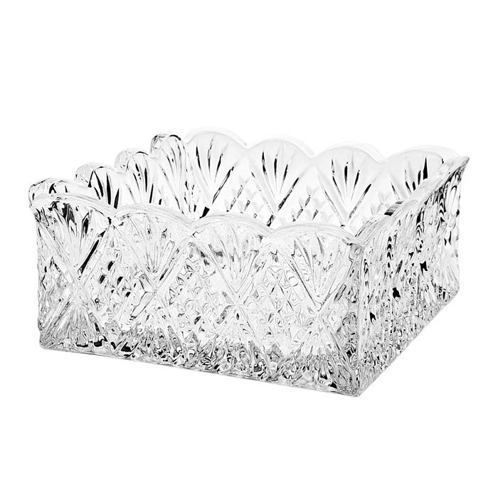 Dublin Crystal Scalloped Sugar Holder Godinger Silver Art Co