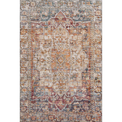 Premium Machine Washable Lubbers AMF1728 Global Rug