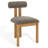 Dellar Boucle Upholstered Back Dining Chair-1200011531