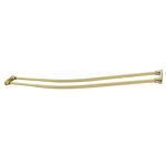 Kingston Brass Edenscape 60-Inch to 72-Inch Adjustable Double Curved Shower Curtain Rod