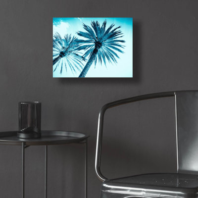 Art mural en verre acrylique Bay Bay Home ™ «CArtic Palms» par Tai Prints