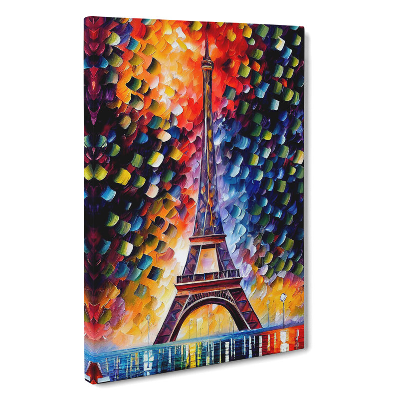 Eiffel Tower In Paris No.3 - Wrapped Canvas Print, 50cm H x 35cm W