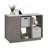 Accent Storage Cabinet, Gray Finish