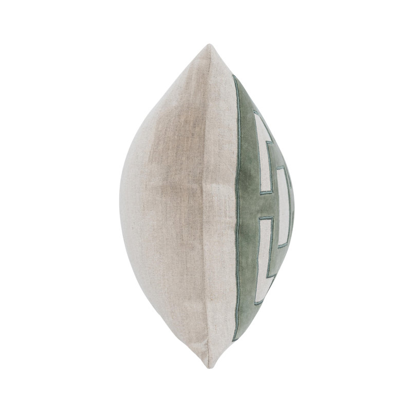 Corbin Pillow Cover & Insert, Rectangle 14"H x 26"W, Green