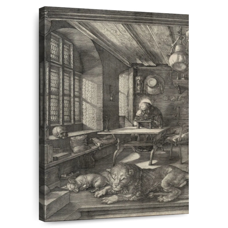 Adella Saint Jerome In His Study 1514, 36" H x 24" W