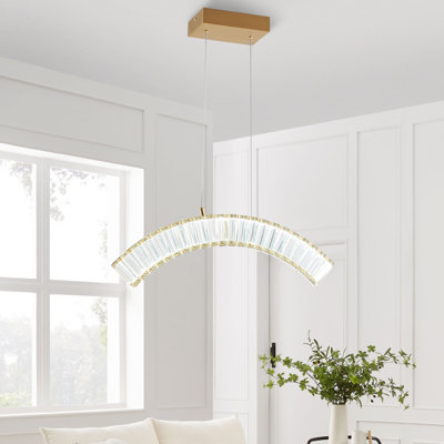 Rayahna Dimmable LED Modern Linear Chandelier