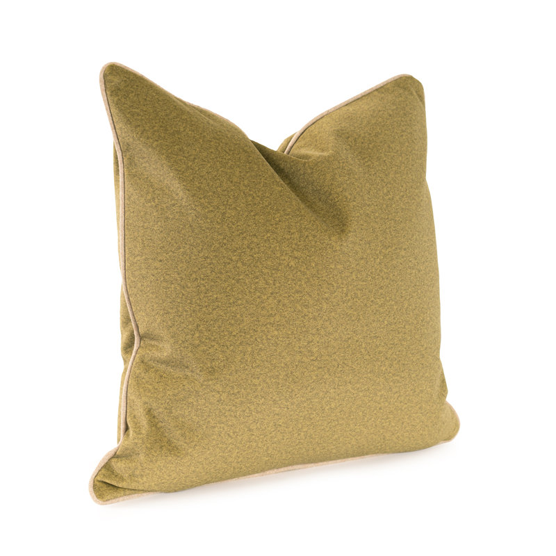 Oreiller en duvet Qiviut Green 20x20, Vert, Carré 20 po, Mélange de duvet