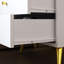 Table de chevet moderne avec finition blanche