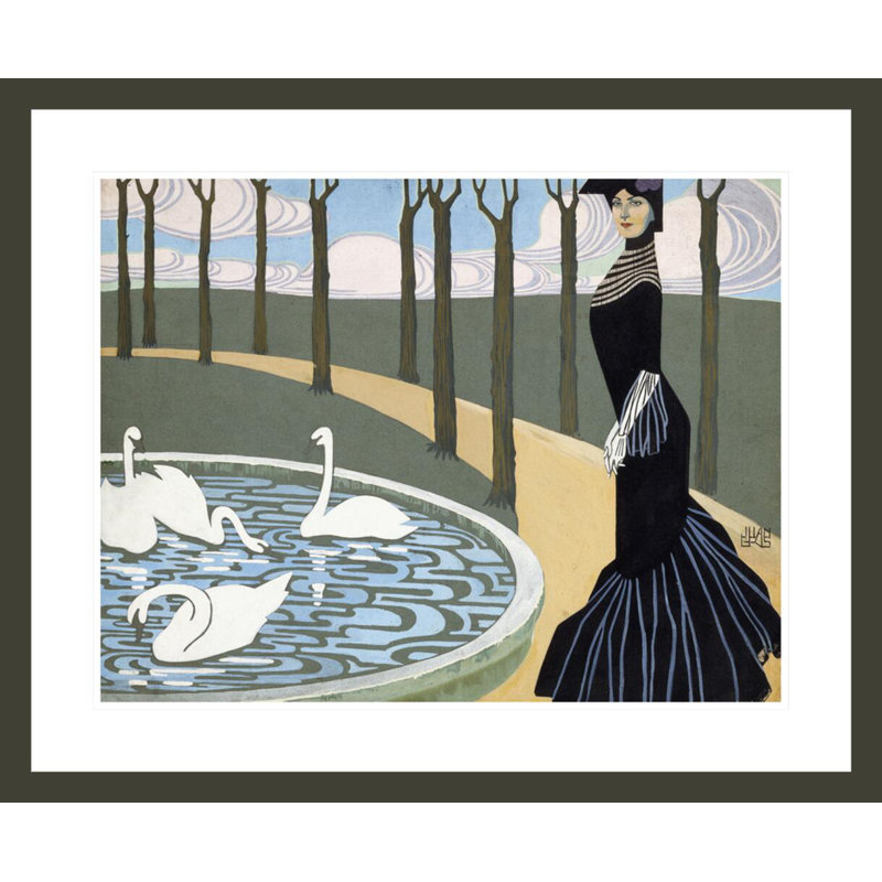 Leda par Juan Gris - impression giclée sur cadre, H 23,5 po x l 28,61 po