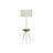 Lighting, Floor Lamp, 63"H, Gold Metal, Ivory / Cream Shade, Contemporary-690952414