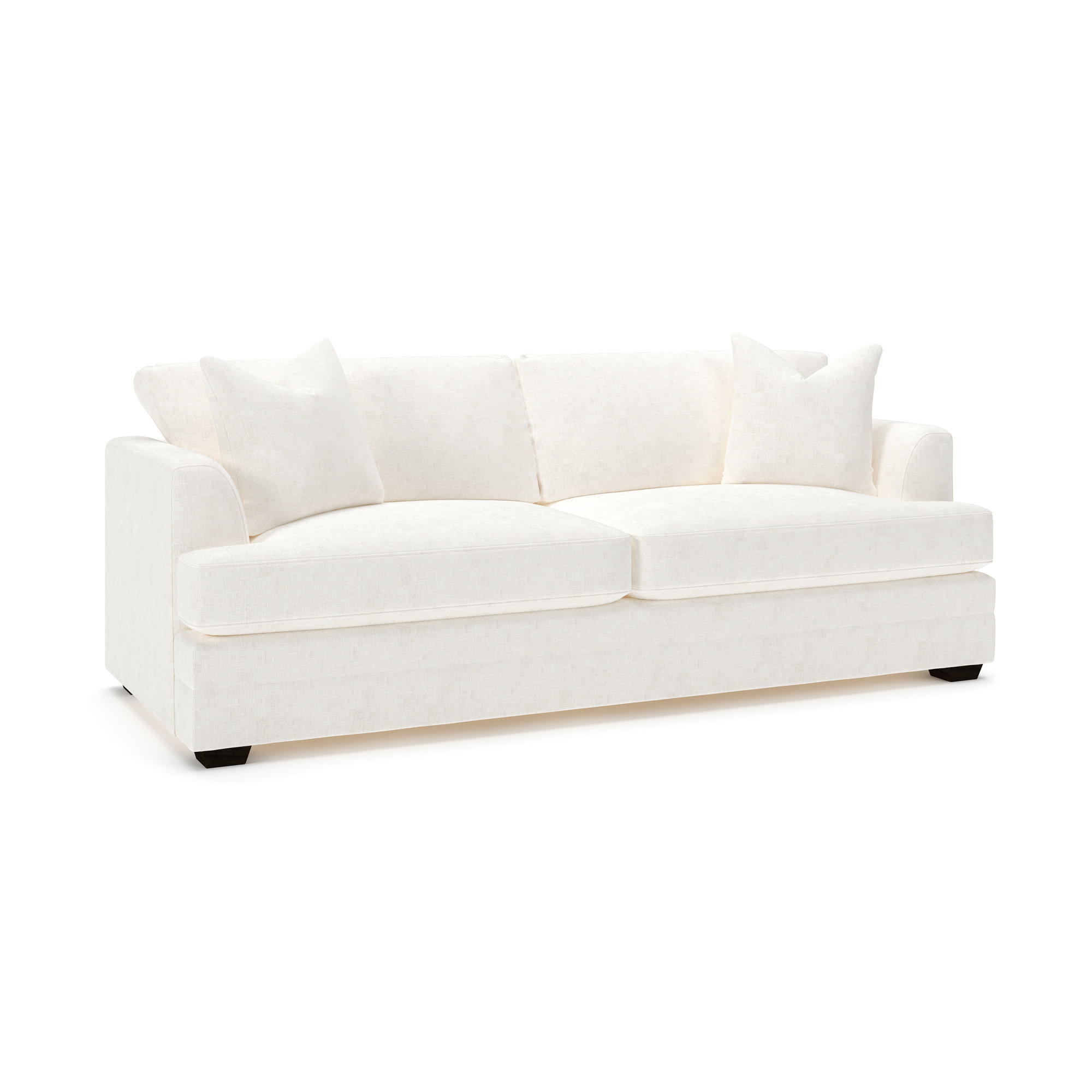 Edan Upholstered Queen Sleeper Sofa, Bevin Natural Linen Blend