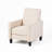 Linen Manual Push Back Recliner Chair-320699903