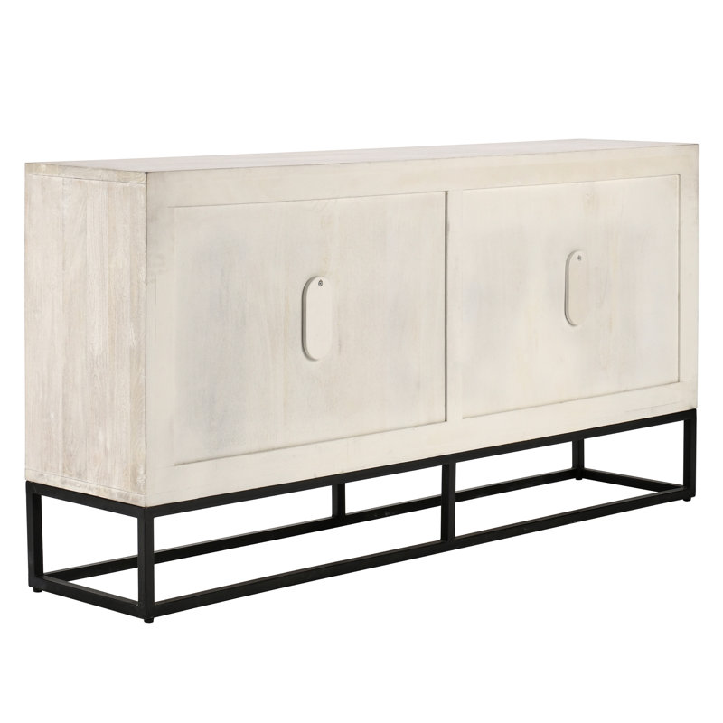 Flint 4Dr Sideboard White Wash