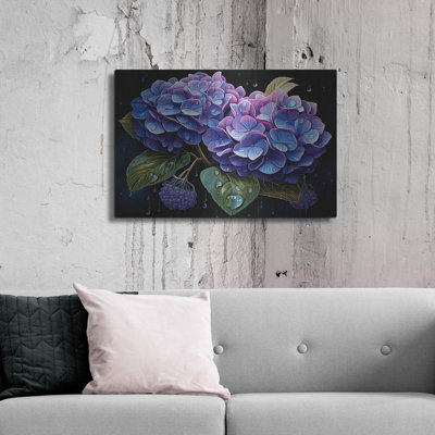 Blue Hydrangea' by Momart Metal Wall Art