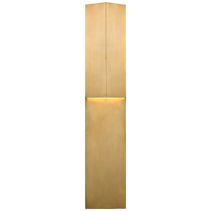 Kelly Wearstler Rega 24" Folded Sconce, Antique Burnished Brass