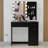 Boahaus Xanthe Lighted Makeup Vanity Desk with HD Mirror, 6 Drawers, and Add-On Lights-1275369314