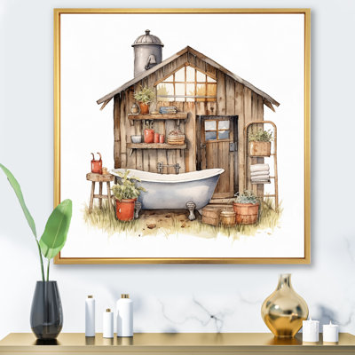 «Natural Bathroom Decor XXXV», reproduction d'art sur toile