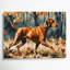 Chiens, art mural sur toile brune Vizsla-935942936