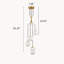 Luminaire suspendu sphère 4 lumières Lazhane