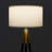 Levi 61 in. Mid-Century Modern LED Energy-Efficient Floor Lamp with Fabric Drum Shade and Metallic Brass Finish