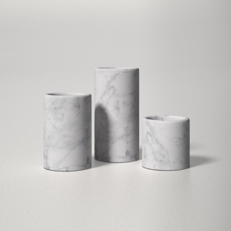 Matheson Stone Tabletop Taper Holder Set