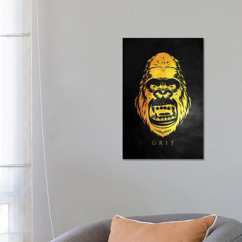 Gorilla Grit by Adrian Baldovino - Wrapped Canvas Print, 66.04cm H x 45.72cm W x 1.905cm D