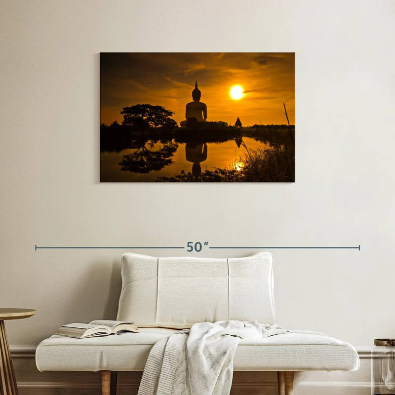 Adella Sunset Buddha, 24" H x 36" W