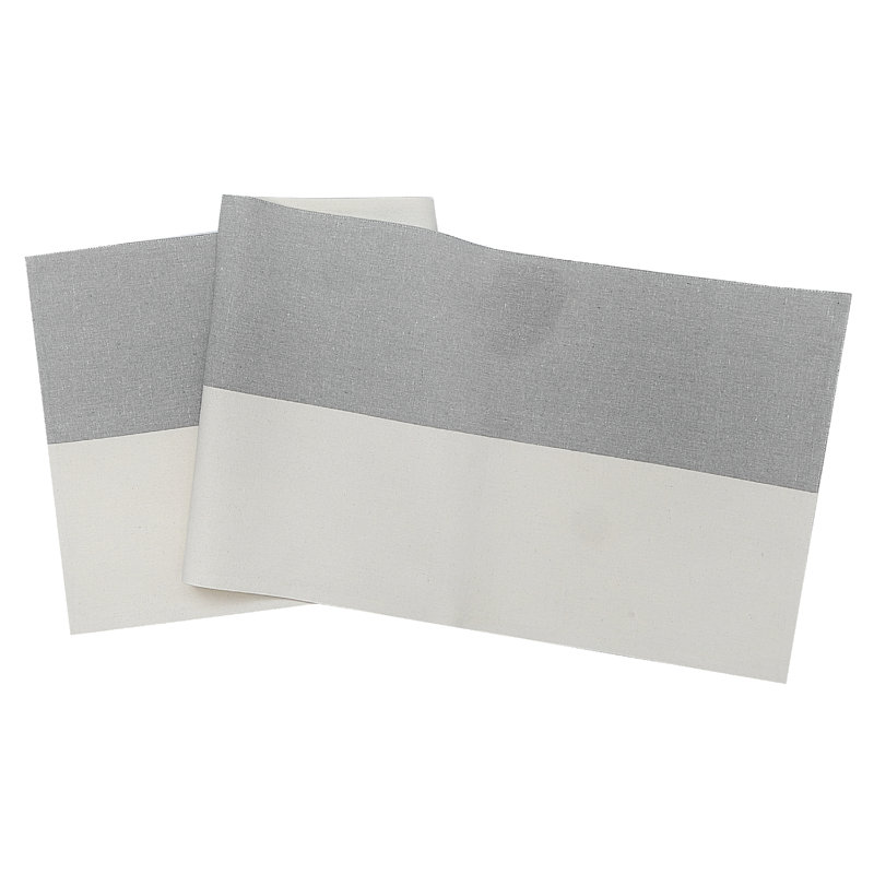 Runner Geometric Cotton Table Runner, Drizzle