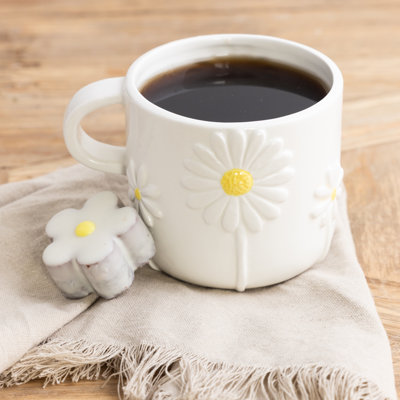 Grande tasse à café en céramique Daisy